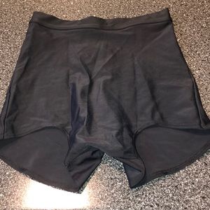 Black Oxyjen High-Waisted Dance Trunks